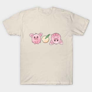 Twin Pig with Peach T-Shirt